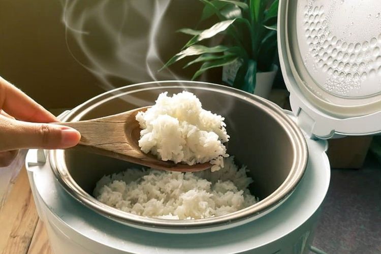 cara memasak nasi dengan rice cooker