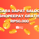 cara dapat shopeepay gratis